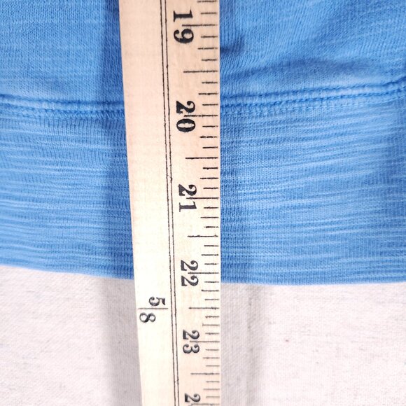 J. Crew Vintage Fleece Cotton Terry Hoodie Womens Small Blue Pullover Pocket - Picture 5 of 16